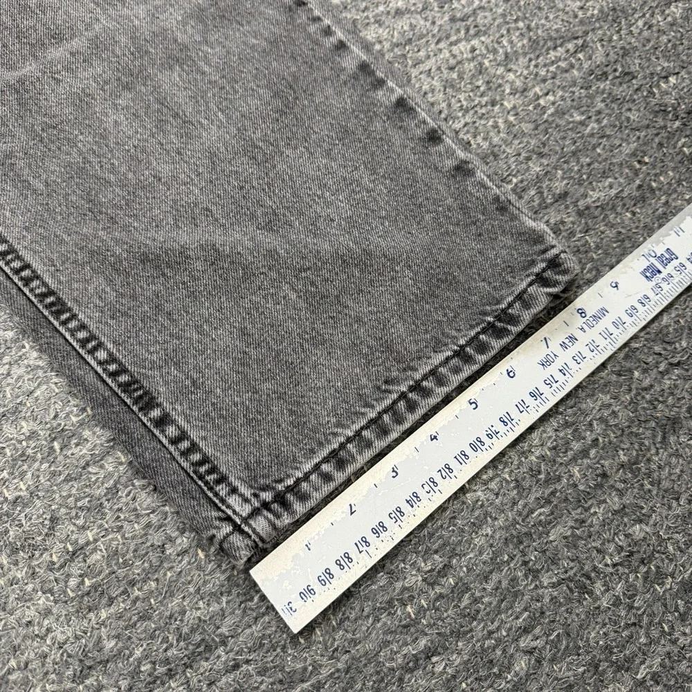 Levis 555 Jeans Men 34x30 Black Relaxed Straight Gray Wash Denim 100% Cotton